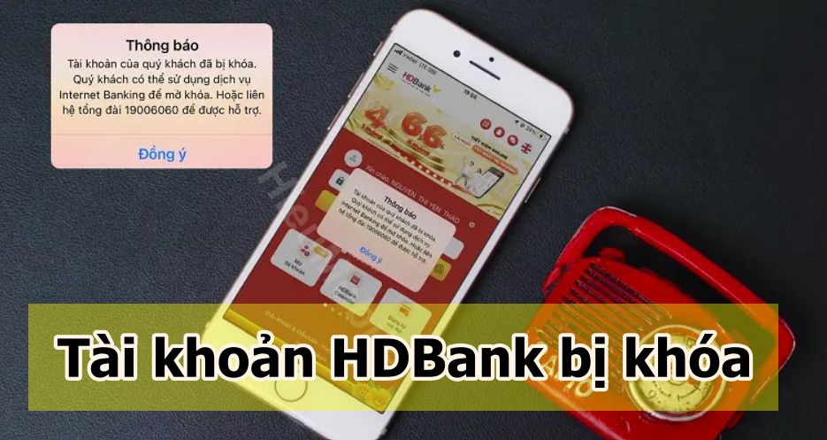 tài khoản HDBank bị khóa